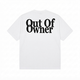 تیشرت باکسی ماکان out of owner | سفید