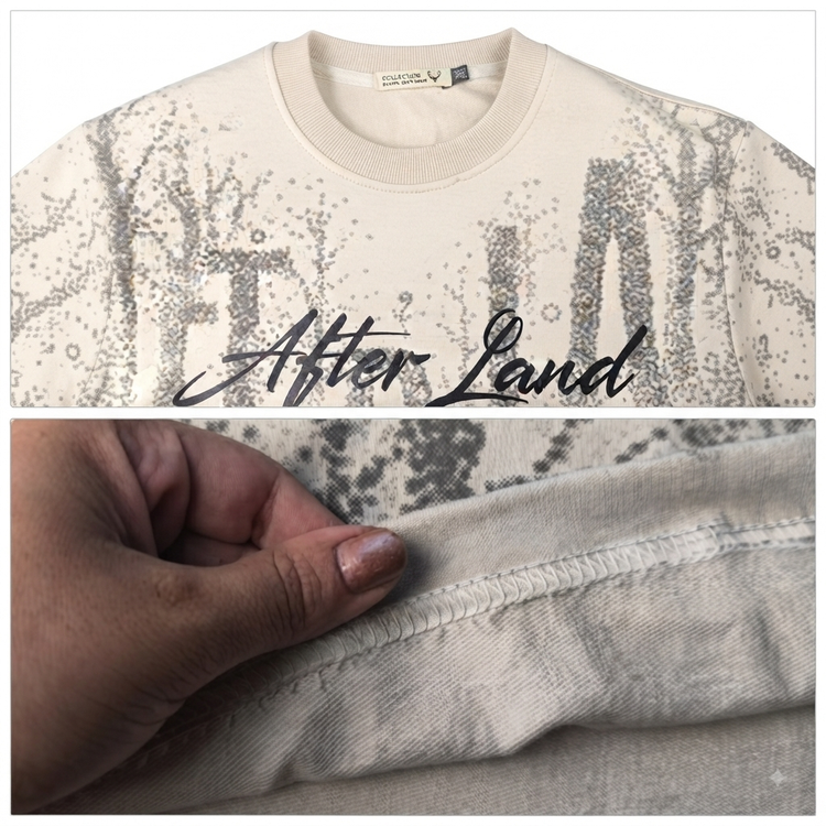 تی شرت دورس دونخ پنبه باکسی AfterLand